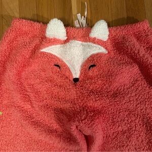 Cozy Pink Fox Pajama Bottoms